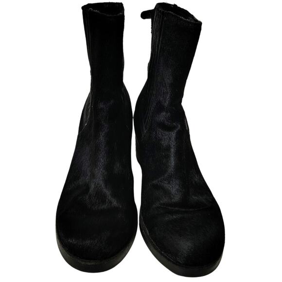 UGG Camden Exotic Calf Hair Leather High Heels Womens Ankle Boots Booties Size 7 - Picture 4 of 8